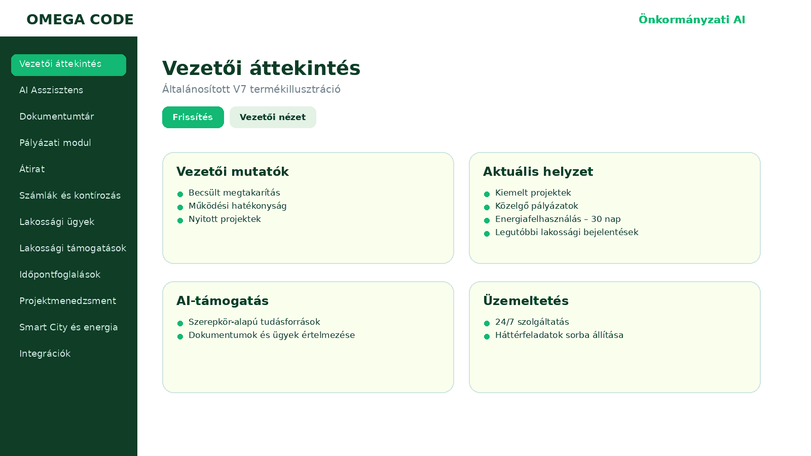 Vezetői áttekintés termékillusztráció